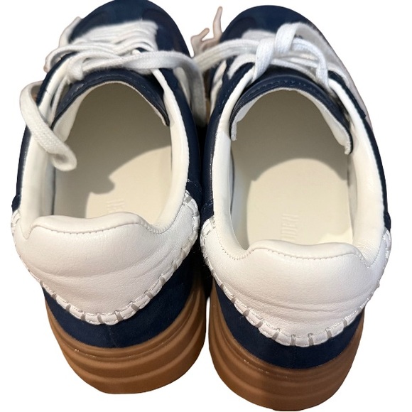 Steve Madden Navy and White Platform Sneakers Size 7.5 - Picture 3 of 6